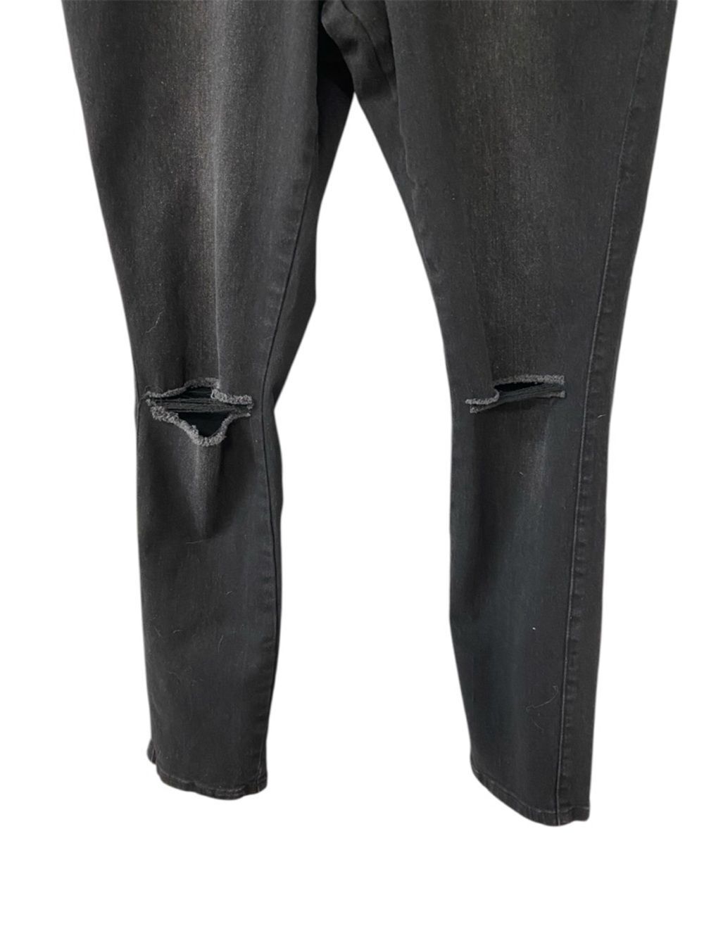 Swank A Posh Black Distressed Skinny Jeans Size Juniors 11 - Picture 4 of 9